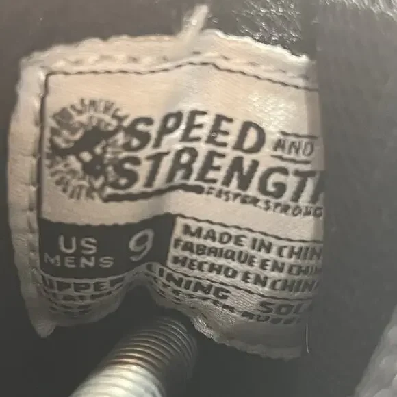 Speed and Strength Mens “Run with the Bulls” Motorcycle Sneakers Size 9 - Picture 5 of 9